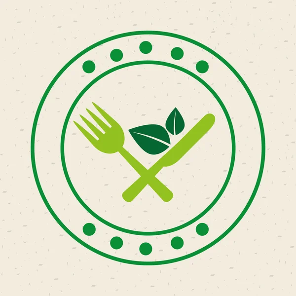 Menú vegetariano comida saludable — Vector de stock