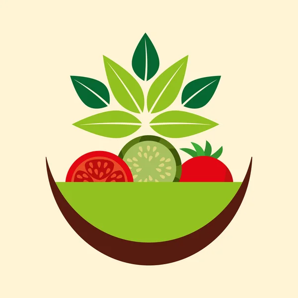 Vegetarian menu healthy food — Stock Vector