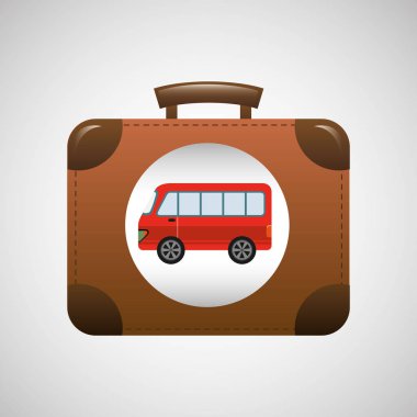 kavram seyahat bavul vintage otobüs Tasarım Grafik ile