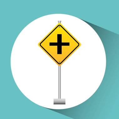 sinyal trafiği sarı simge grafiği