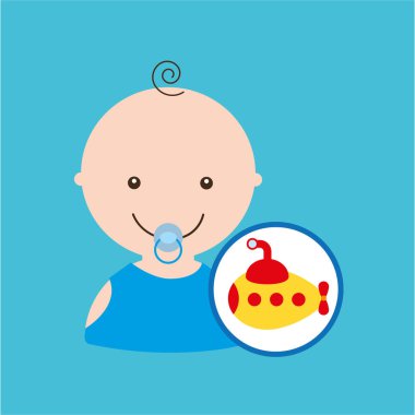 Denizaltı şirin oyuncak bebek tasarım