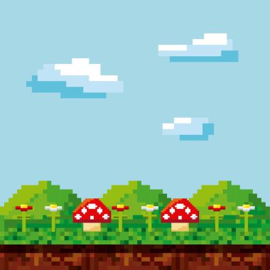 pixelated video oyun simgeleri