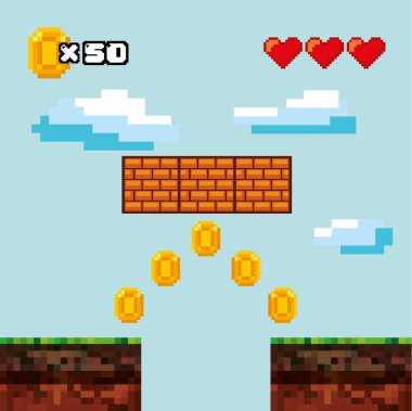 pixelated video oyun simgeleri