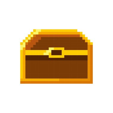 baul hazine video oyunu pixelated