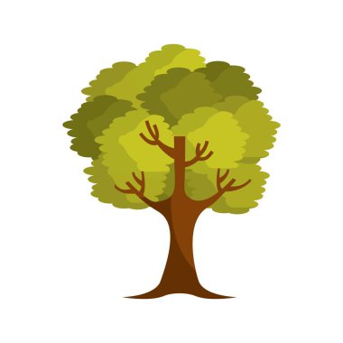 ağaç bitki izole simgesi