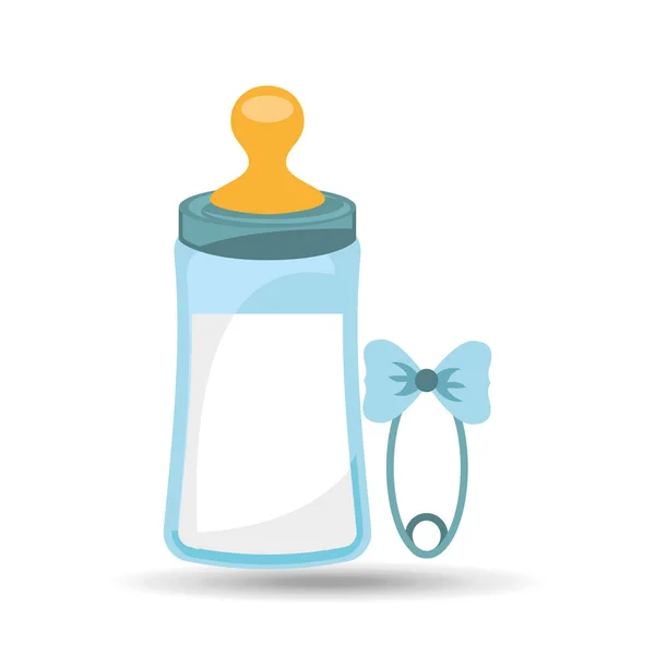 Set baby shower boy design graphic — Stock Vector