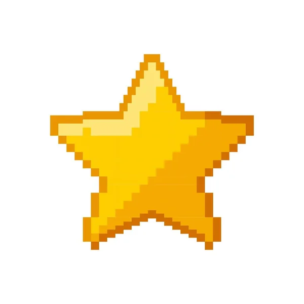 Estrella del videojuego pixelada — Archivo Imágenes Vectoriales