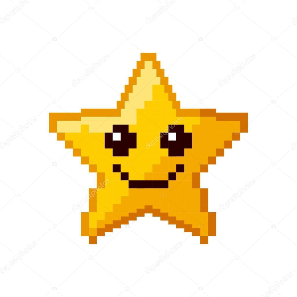 video game star pixelated