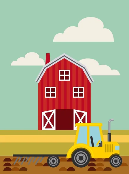 Ikone der landwirtschaftlichen Produktion — Stockvektor
