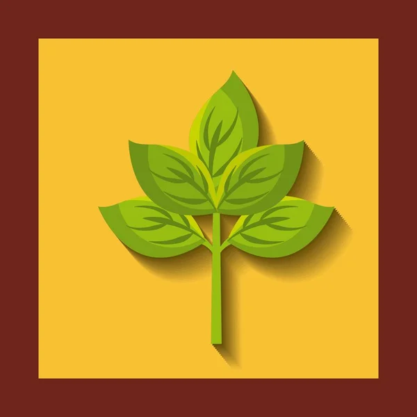 Ikona na białym tle roślina rolnictwa — Wektor stockowy