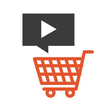 video pazarlama düz çizgi simgeler