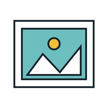 Resim veri merkezi izole simgesi