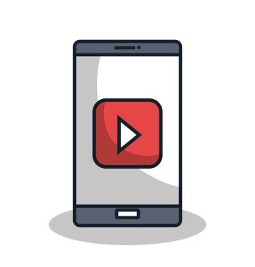 Smartphone teknoloji veri düz simgesi