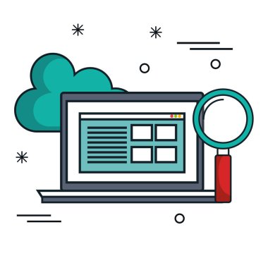 dizüstü bilgisayar aygıtı izole edilmiş simge