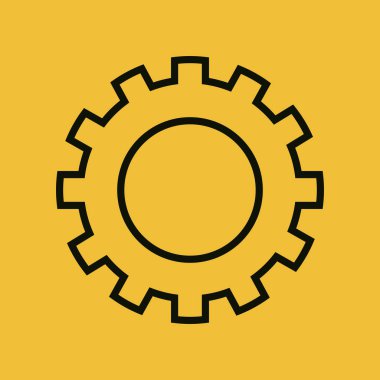 dişli ayarı makinesi izole edilmiş simge