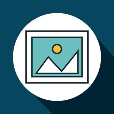 Resim veri merkezi izole simgesi