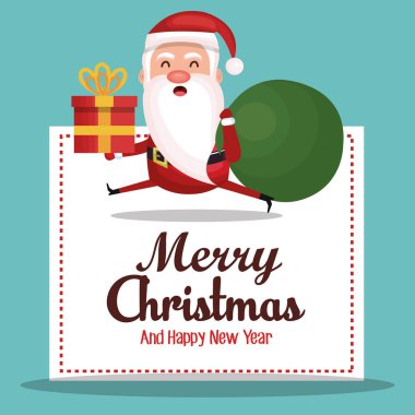 mutlu neşeli Noel kartı