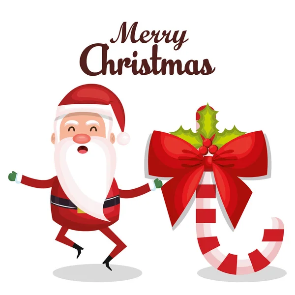 Boldog vidám karácsonyi kártya — Stock Vector
