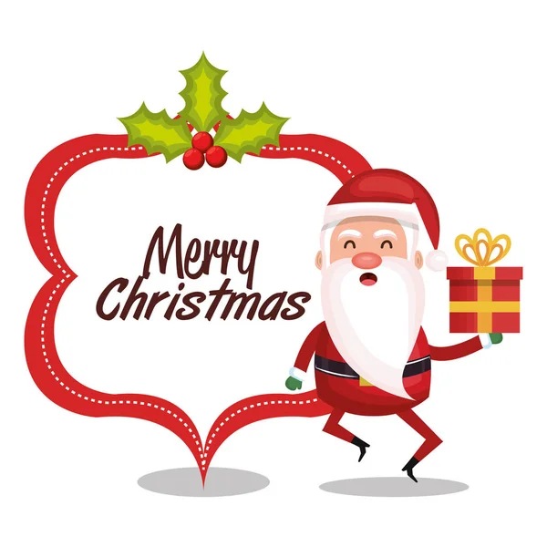 Happy merry christmas card — Stock vektor