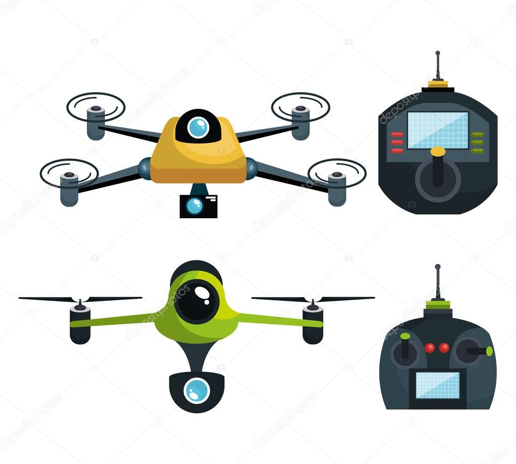 drone technology modern icon