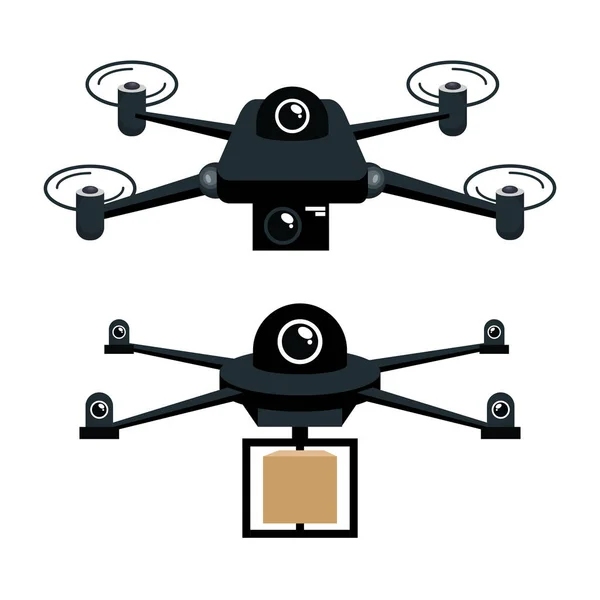 Drone technológia modern ikon — Stock Vector