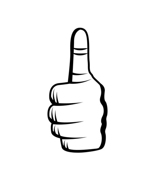 рука человека символ изолированный значок
