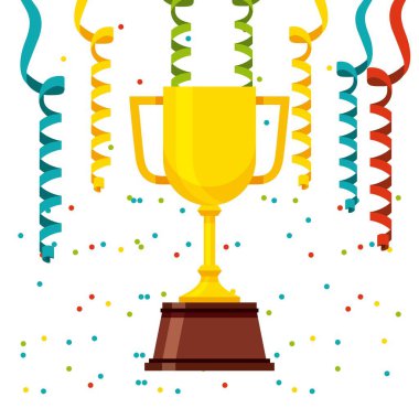 ödül kazanan Kupası izole simgesi