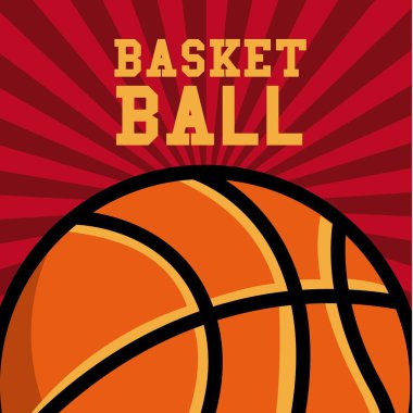 Basketbol spor amblemi simgesi