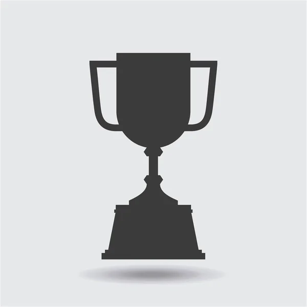 Trophy winner cup isolated icon — Stock Vector