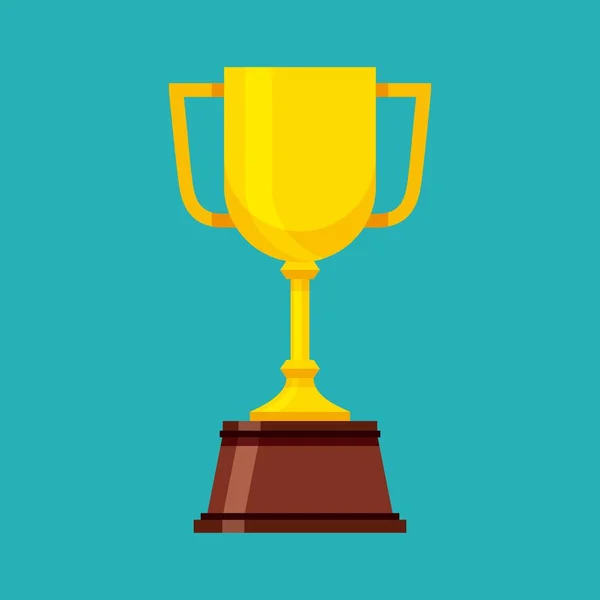 Trophy νικητής Κύπελλο απομονωμένες εικονίδιο — Διανυσματικό Αρχείο