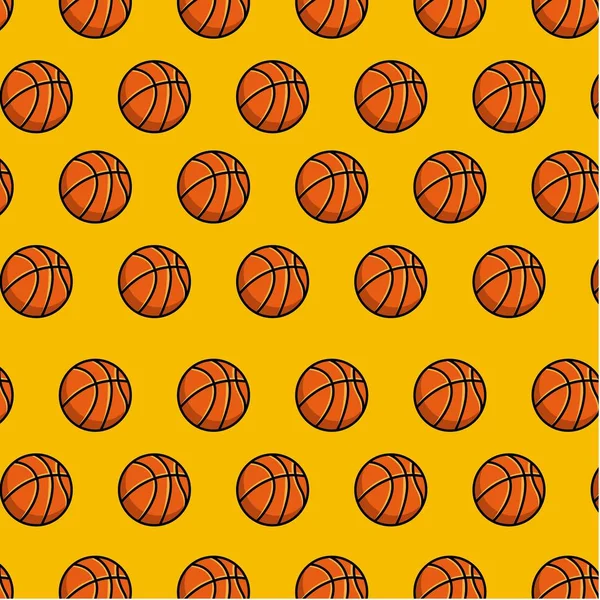 Icono del emblema deportivo de baloncesto — Vector de stock