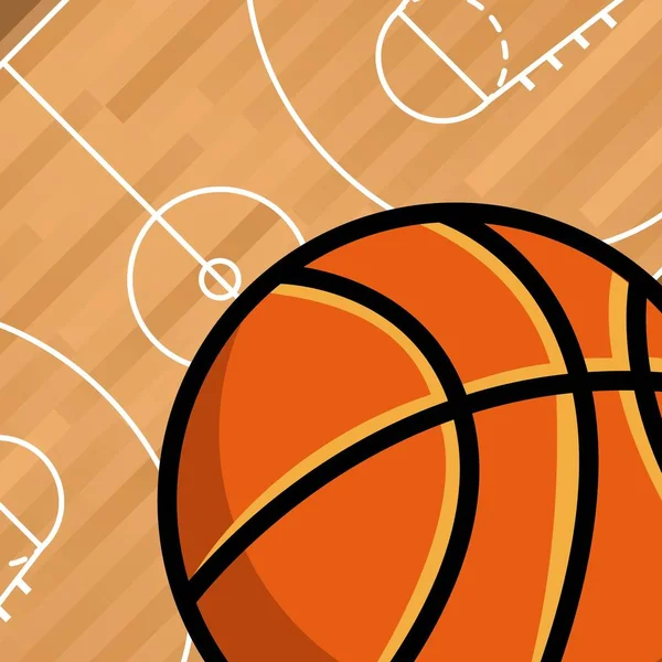 Basketbal Sportovní klubovými — Stockový vektor