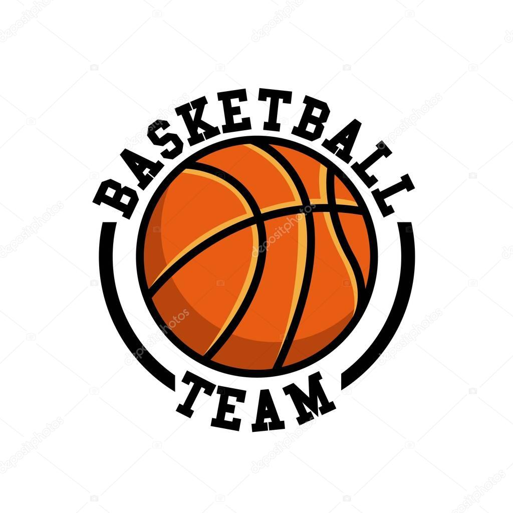 basketball sport emblem icon