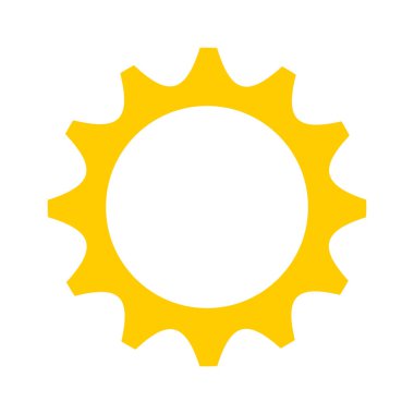 dişli makine ayarları izole edilmiş simge