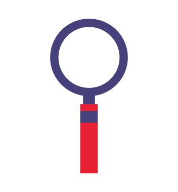 büyüteç izole edilmiş simge ara