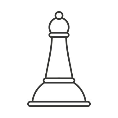 Satranç fil izole simgesi