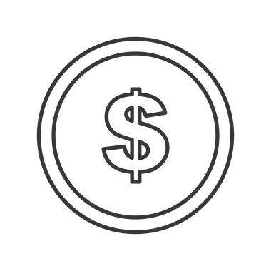 sikke para Doları izole simgesi