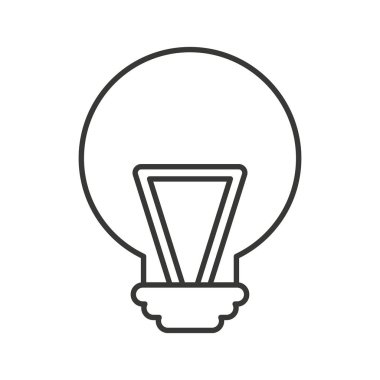 ampul ışığı fikri izole edilmiş simge