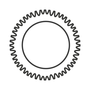dişli makine ayarları izole edilmiş simge