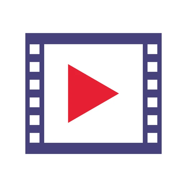 Geïsoleerde pictogram van media player — Stockvector