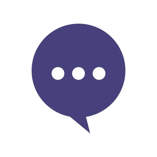 Geïsoleerde pictogram van spraak zeepbel chat — Stockvector