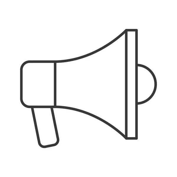 Icona isolata anouncement megafono — Vettoriale Stock