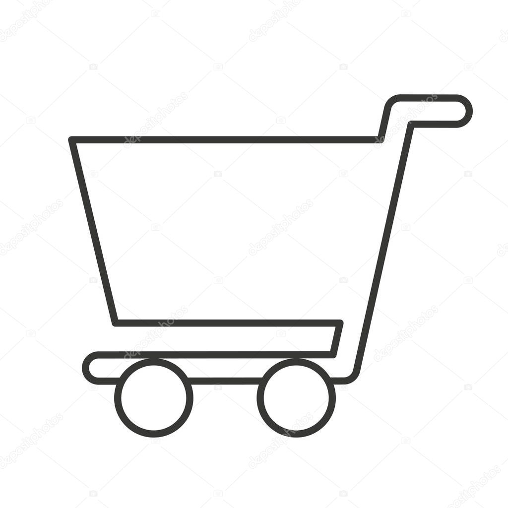 shopping cart isolated icon