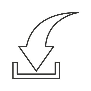 Oku indir simge izole simgesi