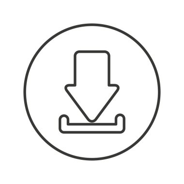 Oku indir simge izole simgesi