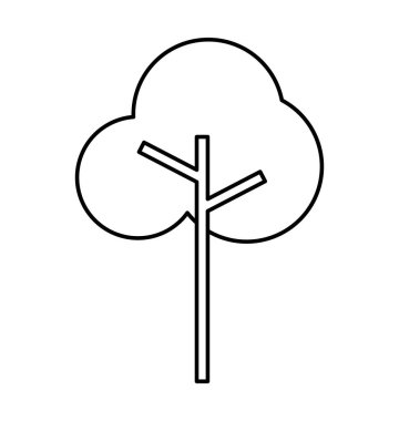 ağaç bitki izole simgesi