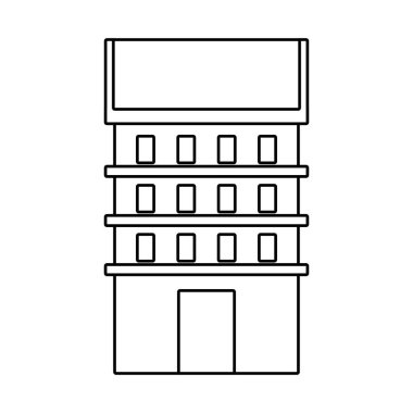 bina inşaat izole simgesi