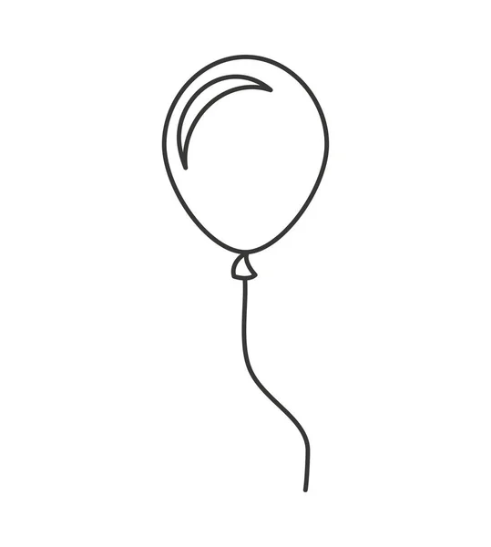 Икона празднования воздушного шара — стоковый вектор