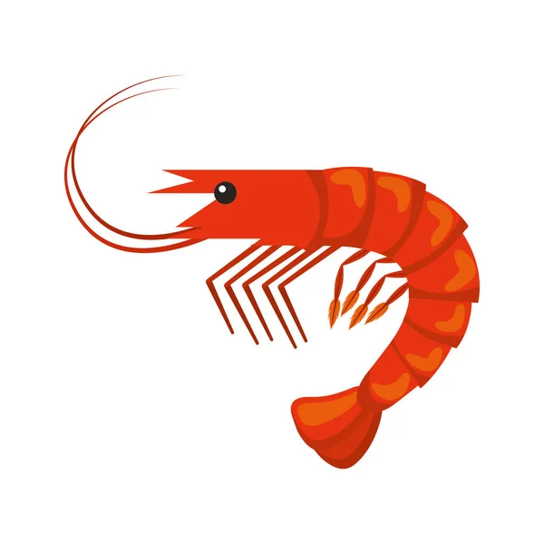 Lobster seafood djur isolerade ikonen — Stock vektor