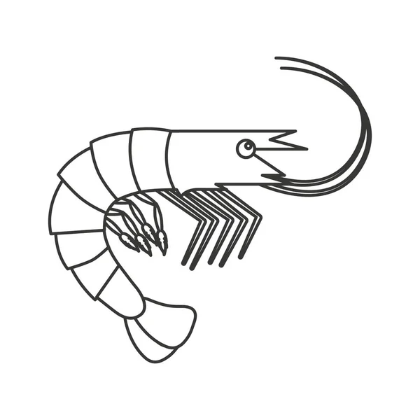 Изолированная икона морепродуктов — стоковый вектор